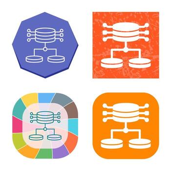 icono de vector de datos estructurados