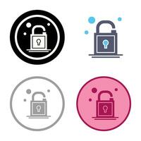Open Lock Vector Icon