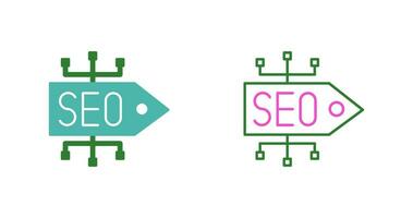 icono de vector de etiqueta seo