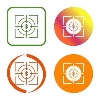 icono de vector de destino