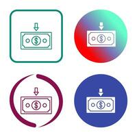 Money Down Vector Icon