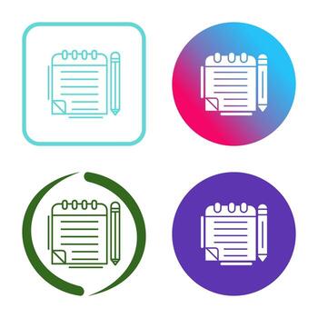 Notepad Vector Icon