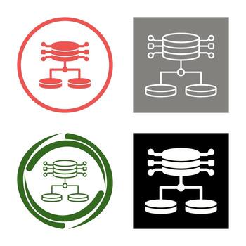 icono de vector de datos estructurados