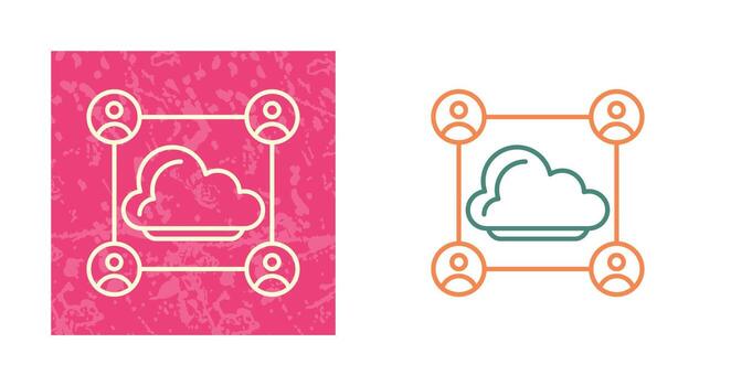 icono de vector de red