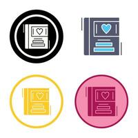 Wedding Album Vector Icon