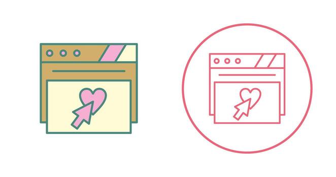 icono de vector de cursor