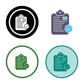 Secure Notepad Vector Icon