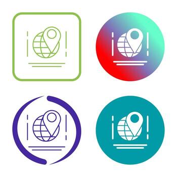 icono de vector de mapa