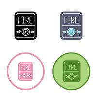 Fire Button Vector Icon