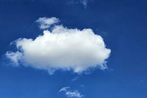 Beautiful White Cloud and Blue Sky Background. photo