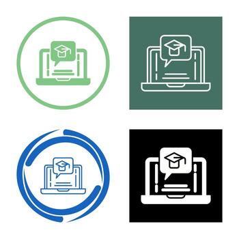 E Learning Vector Icon