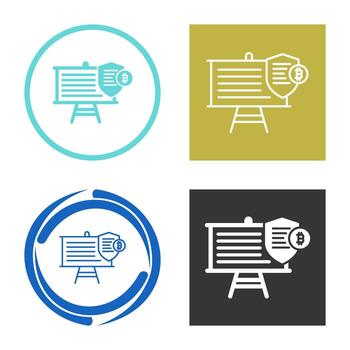 icono de vector de presentación