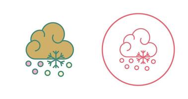 Snow Fall Vector Icon