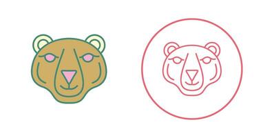 icono de vector de oso polar