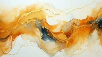 AI generated Luxury Abstract Marble Texture Background, Creative multicolored Painted waves ink Technique photo
