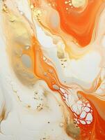 AI generated Luxury Abstract Marble Texture Background, Creative multicolored Painted waves ink Technique photo