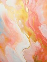 AI generated Luxury Abstract Marble Texture Background, Creative multicolored Painted waves ink Technique photo