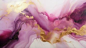AI generated Luxury Abstract Marble Texture Background, Creative multicolored Painted waves ink Technique photo