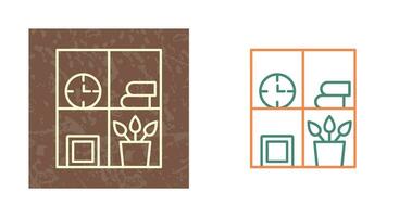 Bookshelf Vector Icon