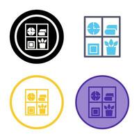 Bookshelf Vector Icon