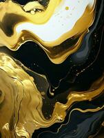 AI generated Luxury Abstract Marble Texture Background, Creative multicolored Painted waves ink Technique photo