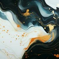 AI generated Luxury Abstract Marble Texture Background, Creative multicolored Painted waves ink Technique photo