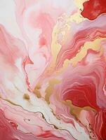 AI generated Luxury Abstract Marble Texture Background, Creative multicolored Painted waves ink Technique photo