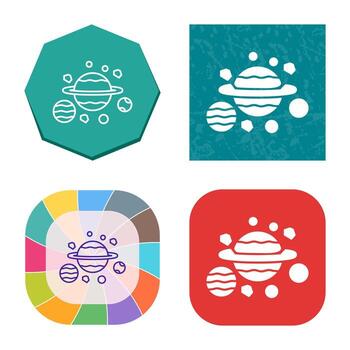 icono de vector de planetas