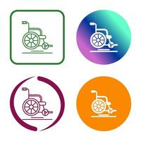 Wheel Chair Vector Icon