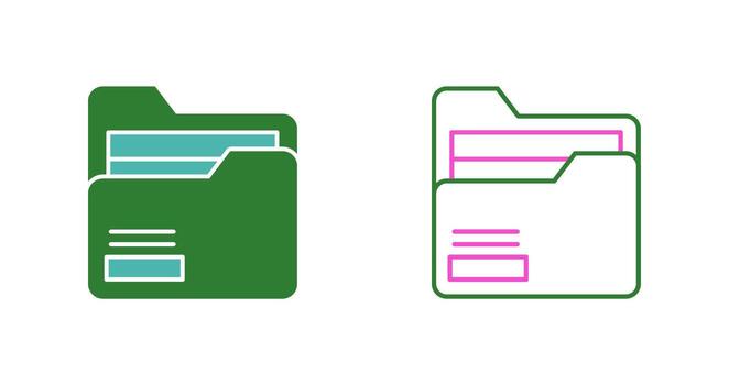 icono de vector de carpeta