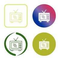 Old TV Vector Icon