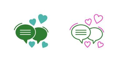 Love Chat Vector Icon