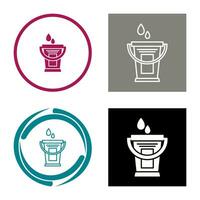 Water Bucket Vector Icon