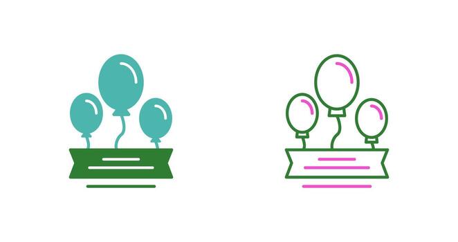 Balloons Vector Icon