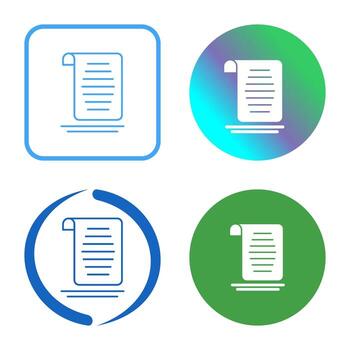 icono de vector de documento