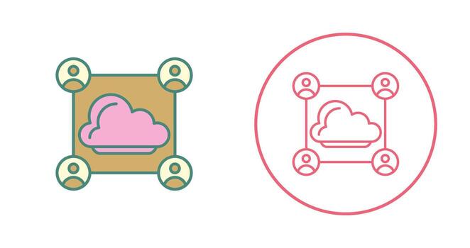 icono de vector de red