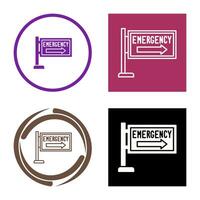 Emergency Sign Vector Icon