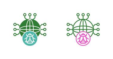Global Malware Vector Icon