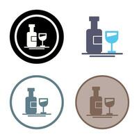 Wine Bottle Vector Icon