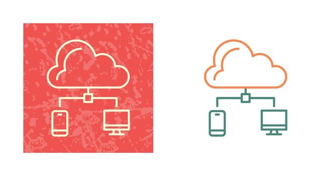 icono de vector de nube