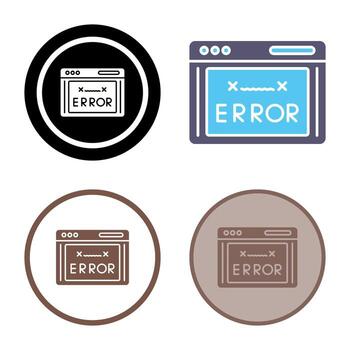 Error Code Vector Icon
