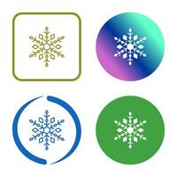 icono de vector de copo de nieve