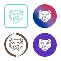 icono de vector de oso polar