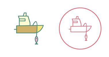 Fishing Boat Vector Icon