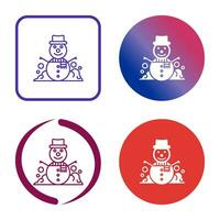 Snowman Vector Icon