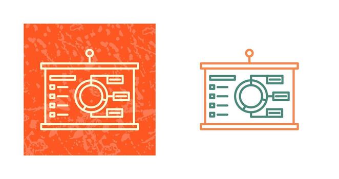 icono de vector de presentación