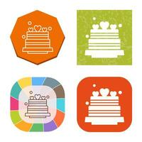 Wedding Cake Vector Icon