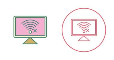 Disconnected Network Vector Icon