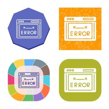 Error Code Vector Icon