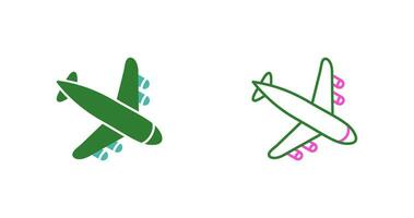 Landing Airplane Vector Icon